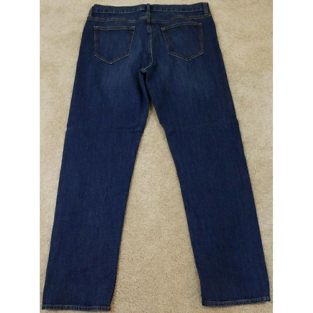 BANANA REPUBLIC ~Men's Size 36×34~Blue Denim Straight Fit Jeans.